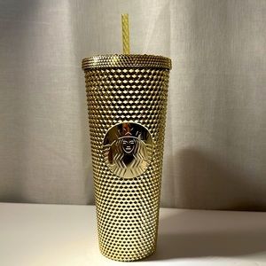 Gold Starbucks cup